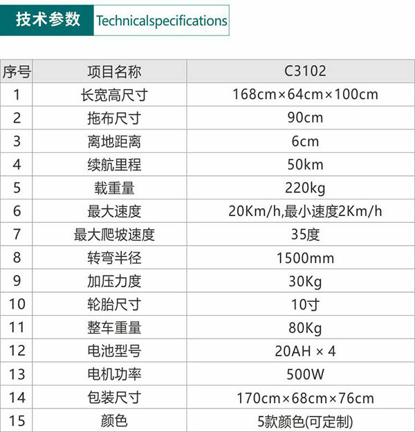 电动凉州尘推车C3102